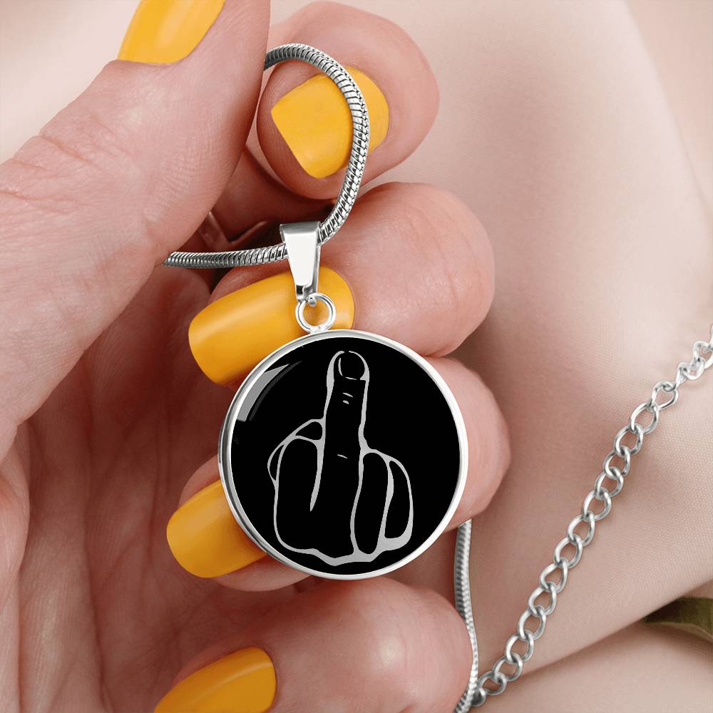 Middle Finger Necklace
