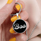 Boo Halloween Necklace