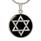 Two Tone Star of David Necklace