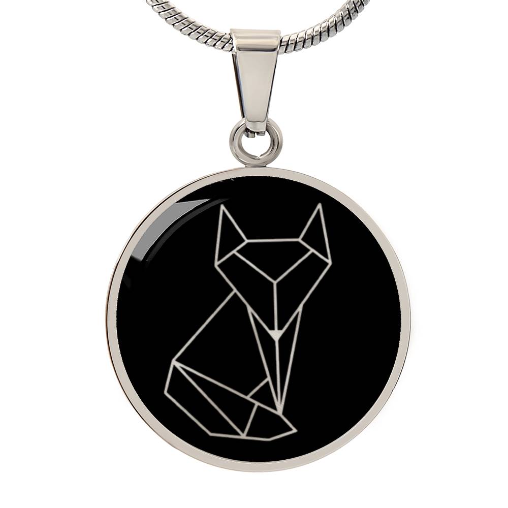 Origami Fox Necklace