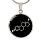 Estrogen Molecule Necklace