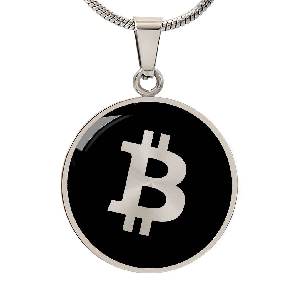 Bitcoin logo Necklace