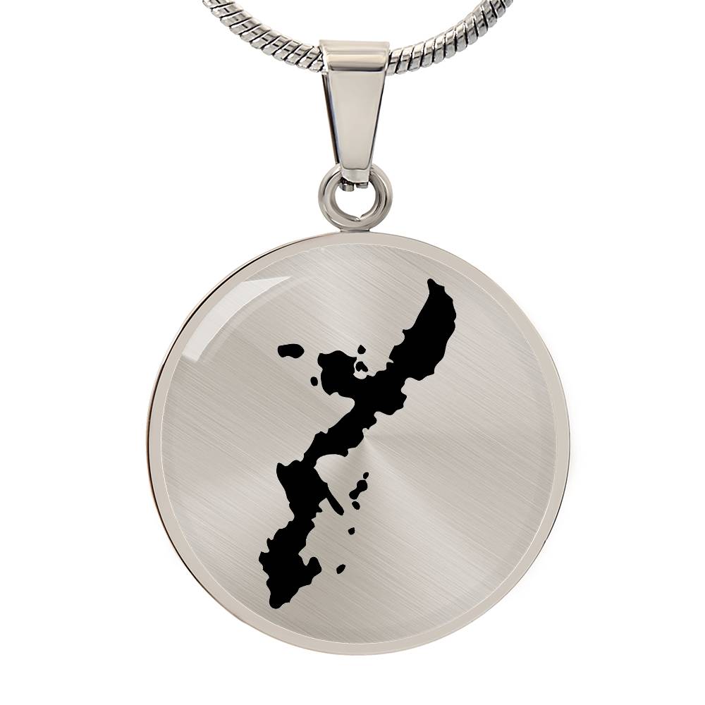 Okinawa Map Necklace