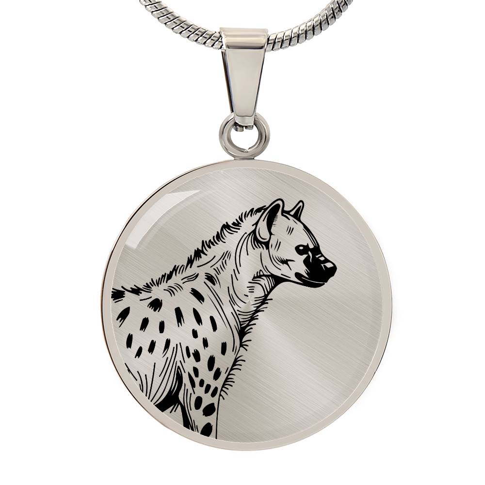 Hyena Sketch Necklace