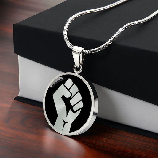 Raised Fist Necklace