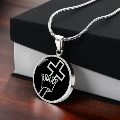 Cross and Crown Necklace