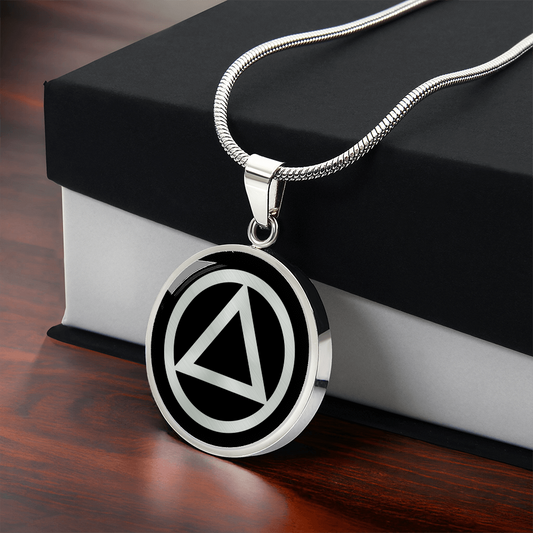 Recovery Symbol Necklace