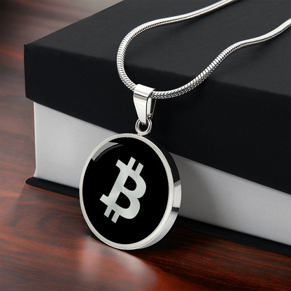 Bitcoin logo Necklace