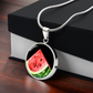 Watermelon Slice Necklace
