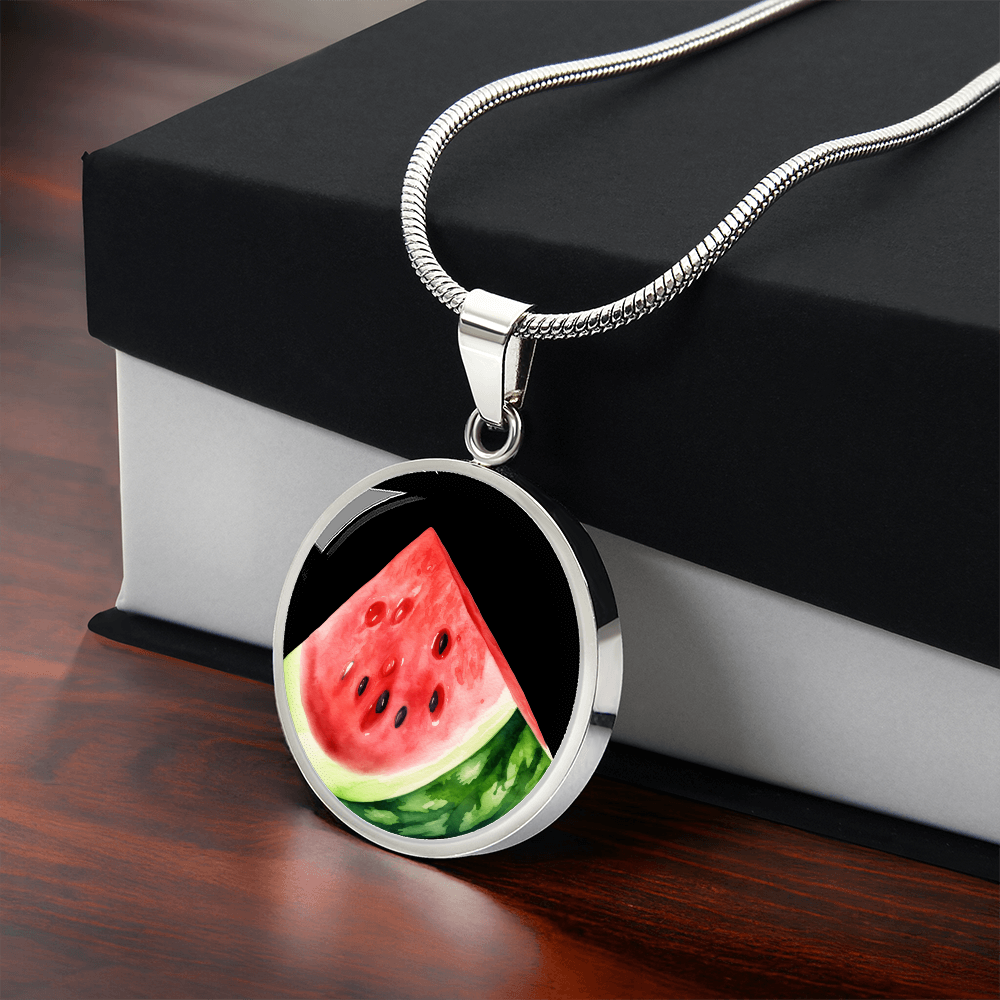 Watermelon Slice Necklace