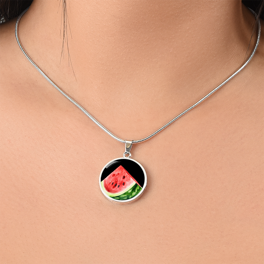 Watermelon Slice Necklace
