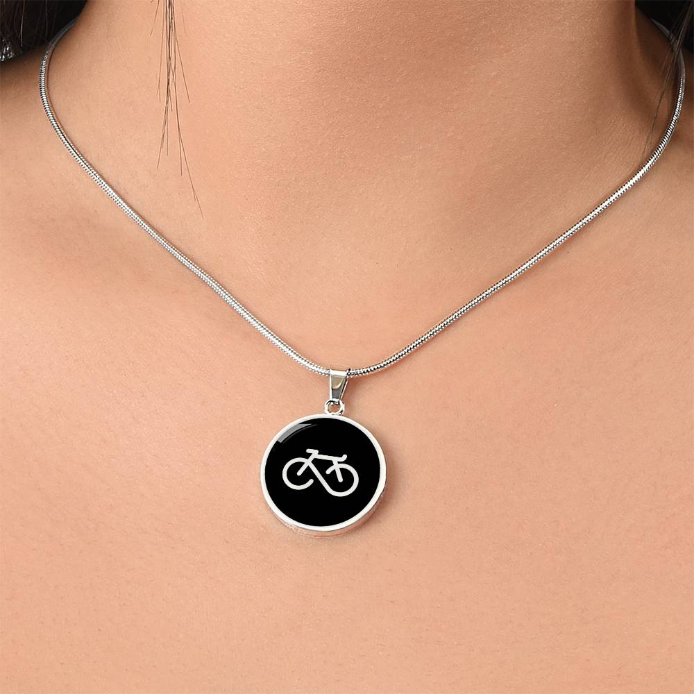 Infinity Bicycle Necklace