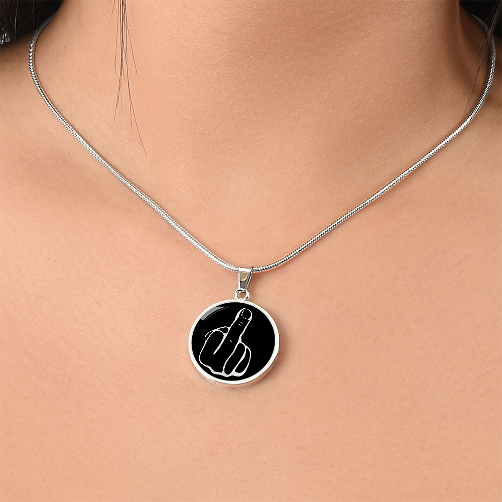 Middle Finger Necklace