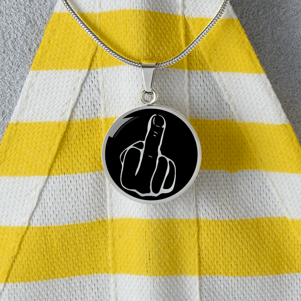 Middle Finger Necklace