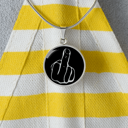Middle Finger Necklace