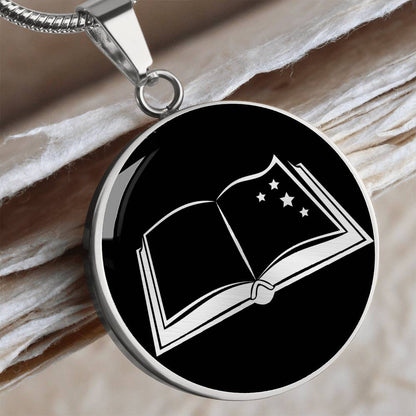 Open Book Necklace
