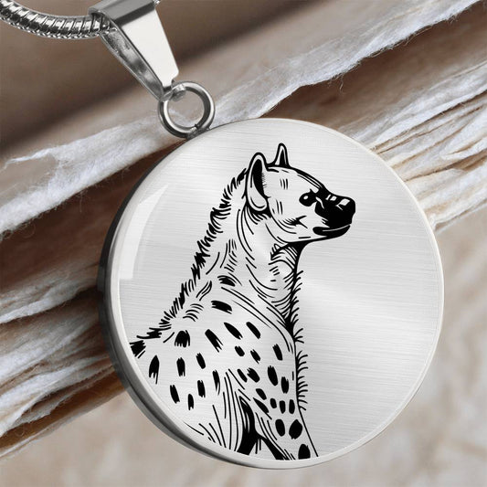 Hyena Sketch Necklace