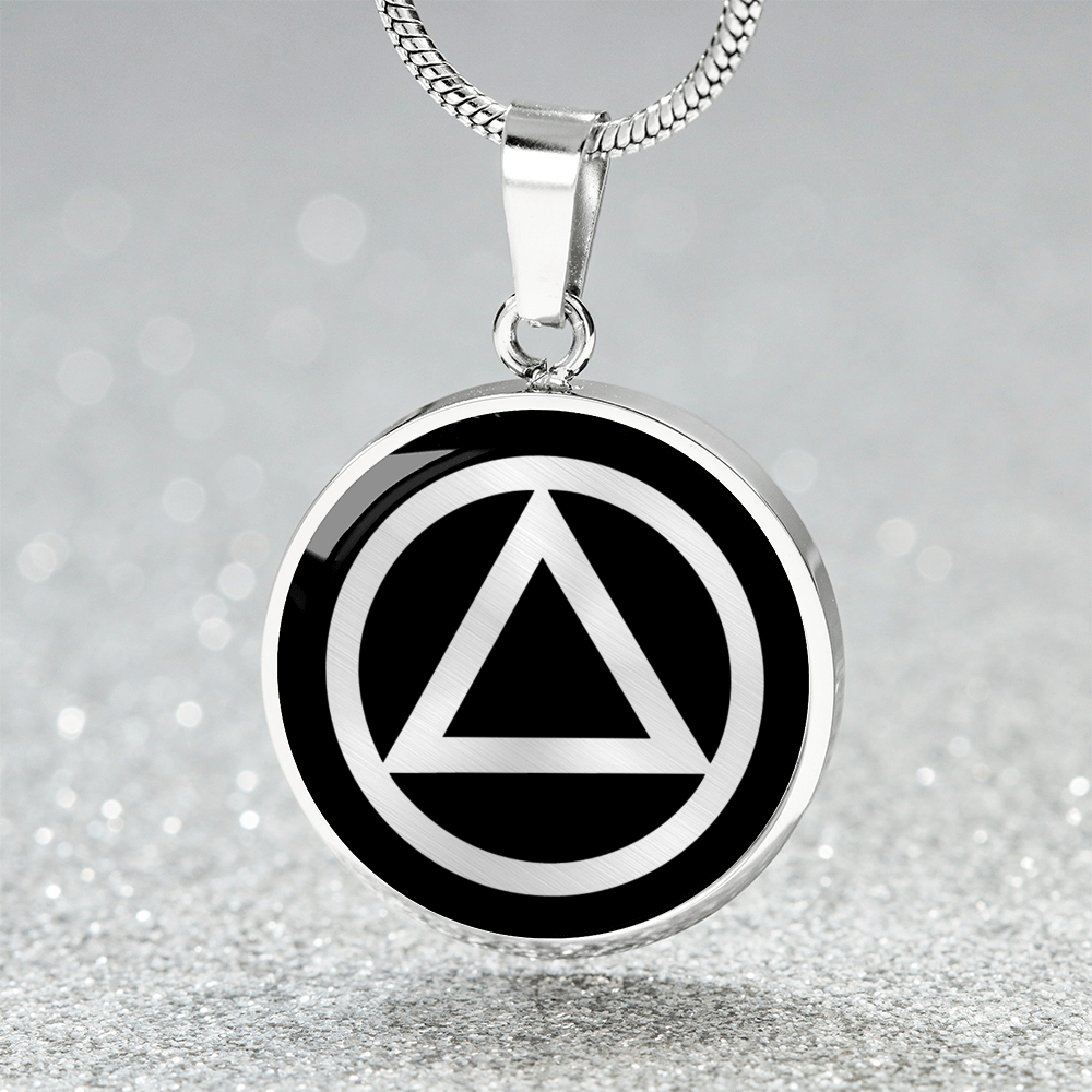 Recovery Symbol Necklace