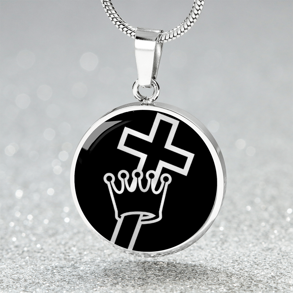 Cross and Crown Necklace