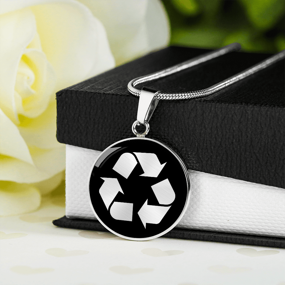 Recycle Symbol Necklace