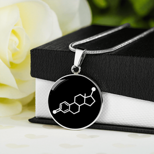 Estrogen Molecule Necklace