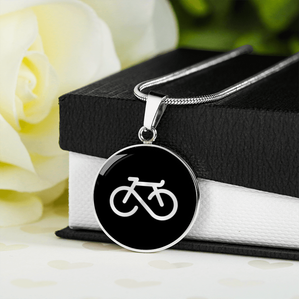 Infinity Bicycle Necklace