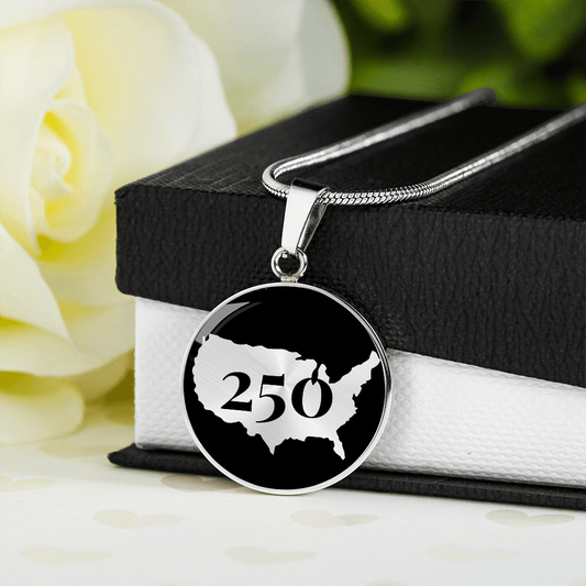 250 years USA Necklace