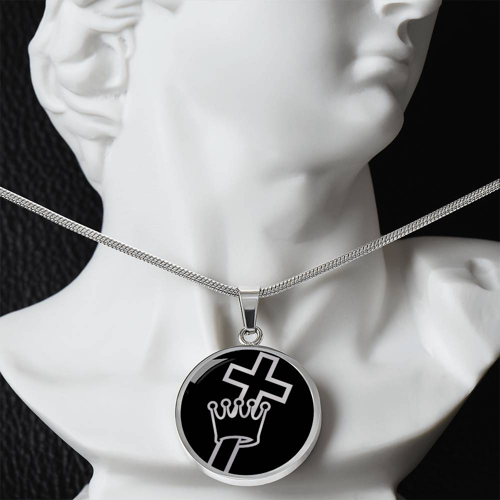Cross and Crown Necklace