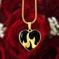 Flaming Heart Necklace