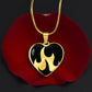Flaming Heart Necklace