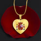 Coat of arms of Spain Heart Necklace