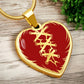 Stitched Heart Necklace