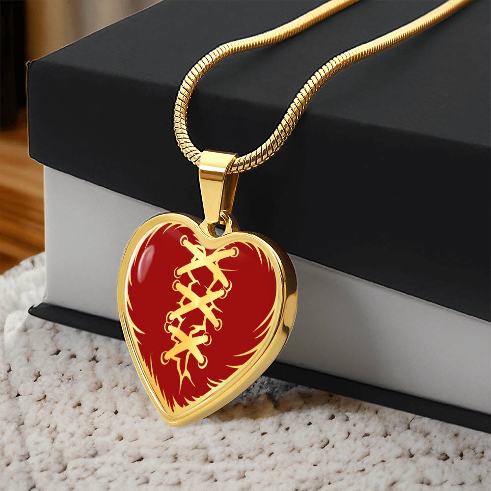 Stitched Heart Necklace