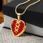 Stitched Heart Necklace