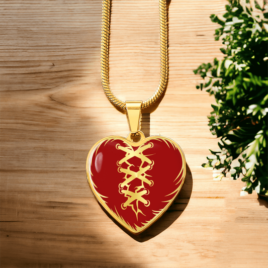 Stitched Heart Necklace