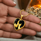 Flaming Heart Necklace