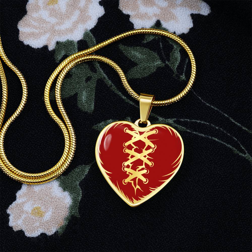 Stitched Heart Necklace