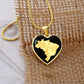 Brazil Map Necklace