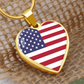 4th of July Heart Necklace