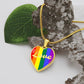 Love Pride Month Heart Necklace