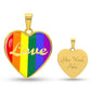 Love Pride Month Heart Necklace