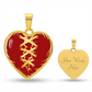 Stitched Heart Necklace