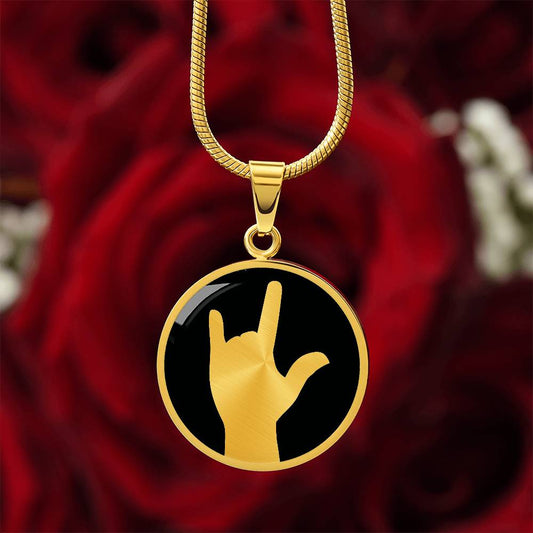 ILY I love you Sign language Necklace