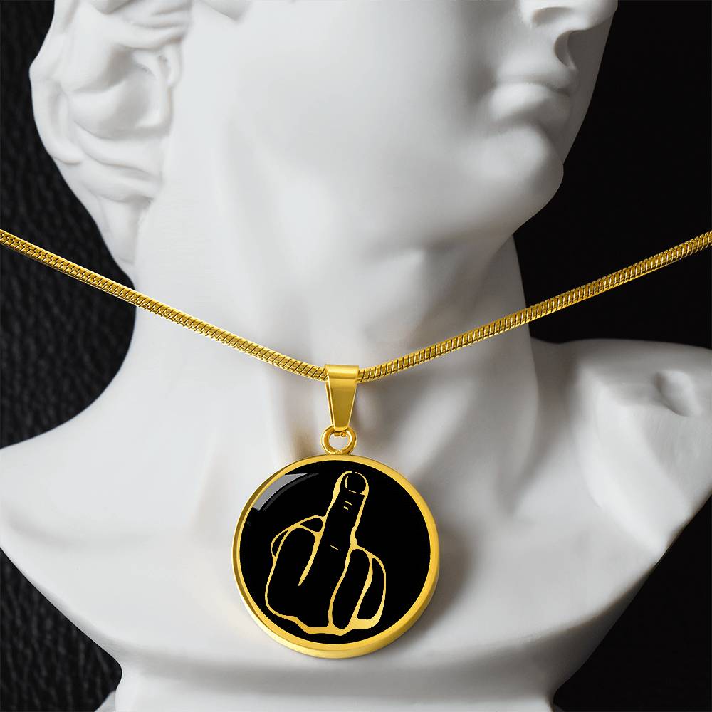 Middle Finger Necklace