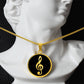 Treble Clef Necklace