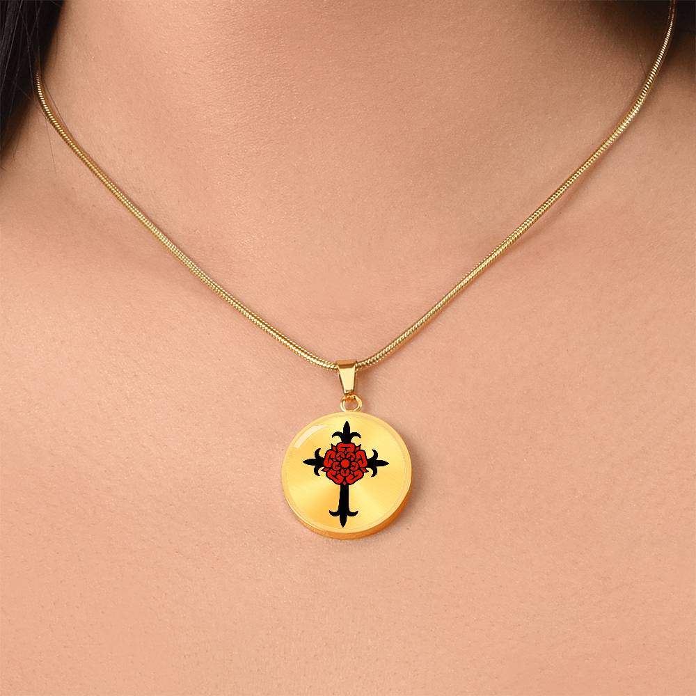 Rosy Cross Necklace