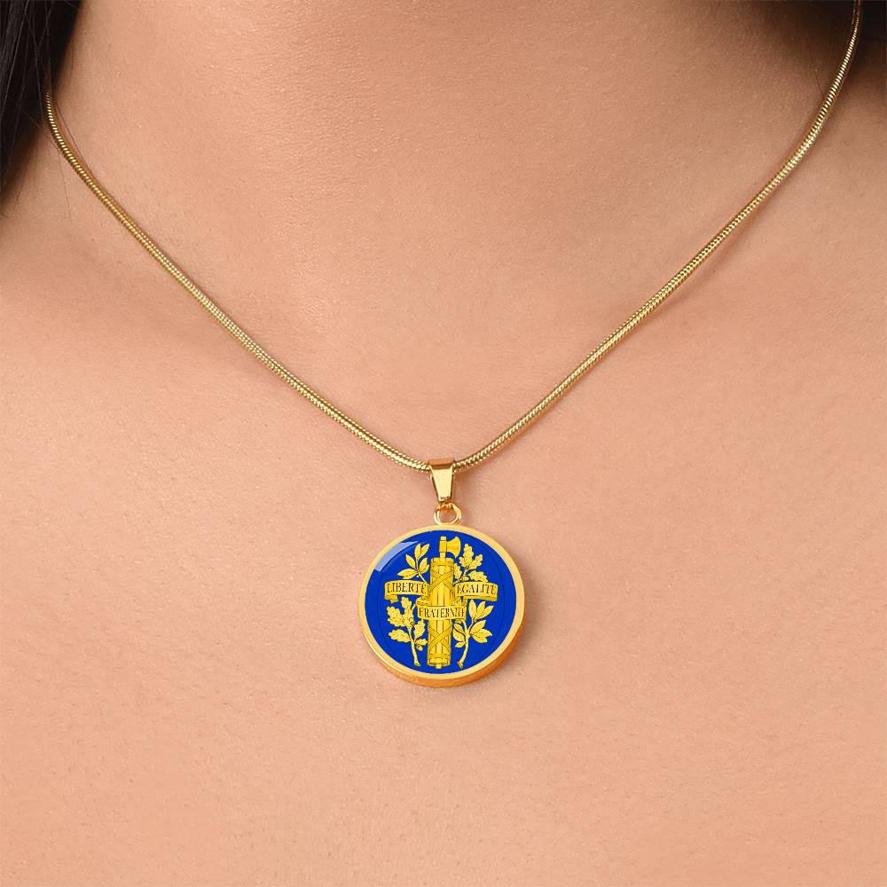 Coat of arms of France Necklace