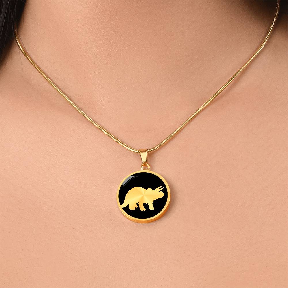 Triceratops Necklace