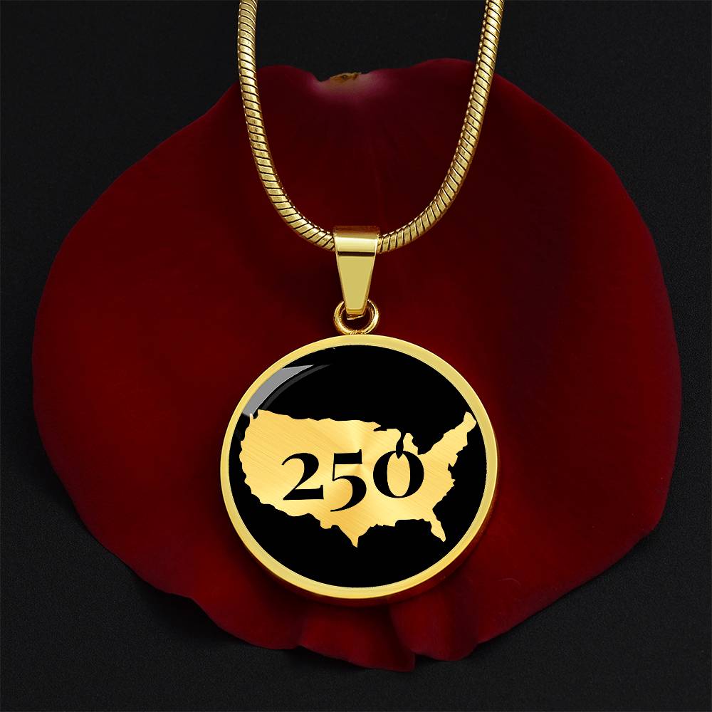 250 years USA Necklace