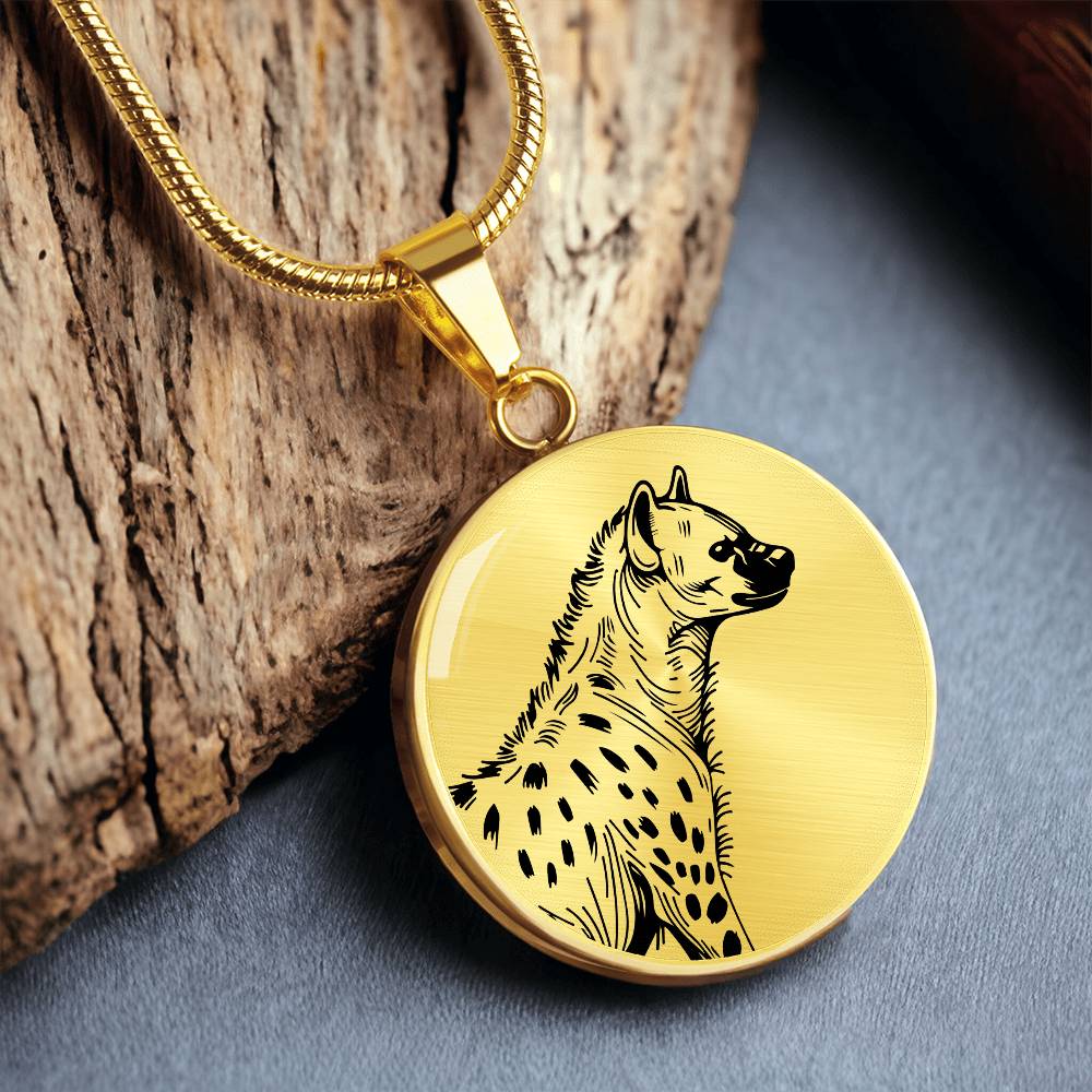 Hyena Sketch Necklace